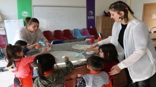İnfaz kurumunda annelerinin yanında büyüyen çocuklar SGMde ağırlandı