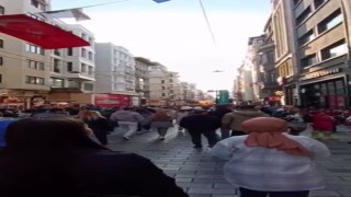 İstiklal Caddesindeki patlama anı kamerada