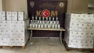 İzmirde sahte etil alkol ve içki operasyonu