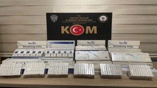 İzmitte bin 30 bandrolsüz sigara ele geçirildi