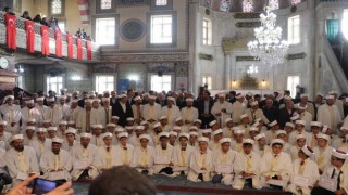 İzzetpaşa Camiinde hafızlık icazet merasimi yapıldı