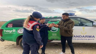 Kaçak av sonucu yaralanan kumruyu jandarma kurtardı