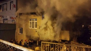 Kalorifer kazanında çıkan yangın korkuttu
