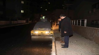 Karaköprüde asfaltlama çalışmalarında gece mesaisi