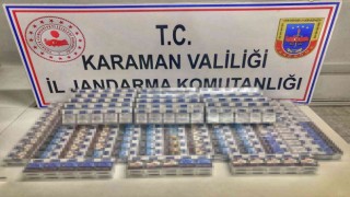 Karamanda 440 paket kaçak sigara ele geçirildi