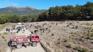 Kazdağlarında Mili Ağaçlandırma Gününde fidanlar toprak ile buluştu