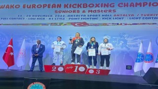 Kick Boks sporcusu Şeymadan Avrupa gururu