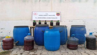 Kırklarelinde 14 bin 960 litre sahte içki ele geçirildi; 6 gözaltı