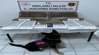 Kırklarelinde durdurulan otomobilde kaçak tütün ele geçirildi