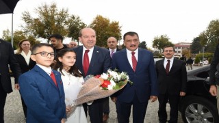 KKTC Cumhurbaşkanı Ersin Tatara Malatyada sıcak karşılama