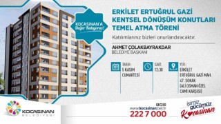 Kocasinan, Ertuğrulgazi Mahallesinde dönüşümle örnek olacak