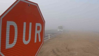 Konya Aksaray karayolunda sis etkili oldu