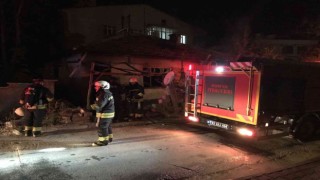 Konyada müstakil evde yangın