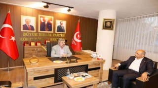 Körfez Belediye Başkanı Söğüt, BBP ilçe başkanı ile görüş alışverişinde bulundu
