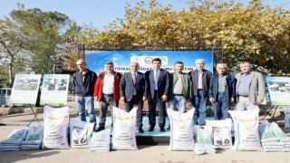 Körfezli çiftçilere 37 ton tohum dağıtıldı