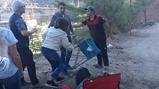 Koyu sahiplenen Sinpaş çalışanları, bölgede piknik yapmak isteyen vatandaşlara müdahale etti