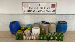 Kuyucakta 300 litre kaçak şarap ele geçirildi