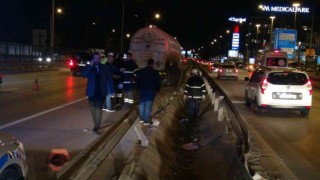 LPG yüklü tanker kaza yaptı, patlamaması faciayı önledi
