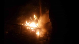Malatyada çatı yangını korkuttu