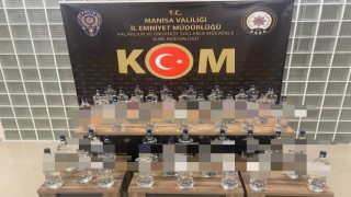 Manisaya sahte rakı sokmaya çalışırken yakalandı