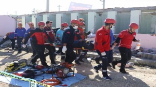 Mardinde deprem tatbikatı nefesleri kesti