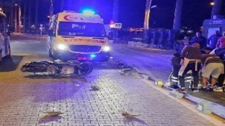 Marmariste motosiklet kazasında zabıta komiseri yaralandı