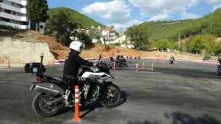 Menteşede motosiklet eğitim alanı açıldı