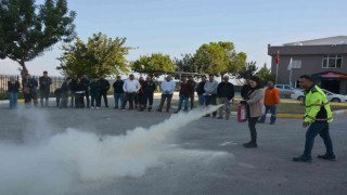 Mersin Büyükşehir Belediyesi personellerine yangın eğitimi