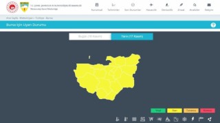 Meteorolojiden Bursa için sarı uyarı