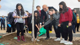 Milli Ağaçlandırma Gününde fidanlar toprakla buluşturuldu