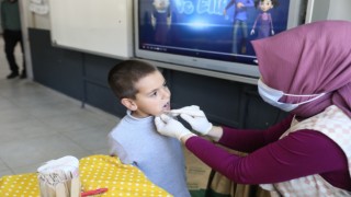 Minikler diş muayenesinden geçirildi