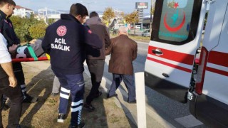 Motorlu araç girişinin yasak olduğu yürüyüş yolunda motosiklet yayaya çarptı