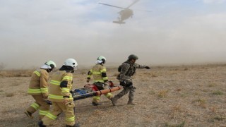 MSBden helikopterli yangın söndürme tatbikatı
