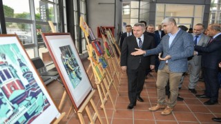 Öğretmenlerden karma sanat sergisi