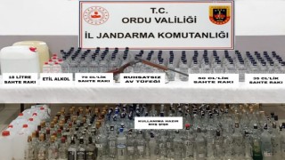 Orduda sahte alkol operasyonu