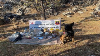 Örgüt mensuplarının yaşam malzemesi bulundu