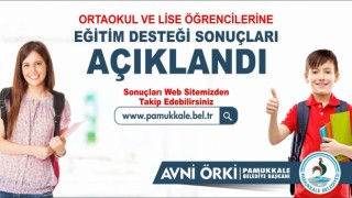 Pamukkale Belediyesinin eğitim yardımı sonuçları açıklandı