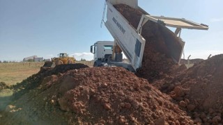Pazaryeri Meslek Yükseokulunda bahçe düzenlenmesi çalışmaları