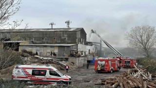 Pendikte çinko ve kaplama fabrikası alevlere teslim oldu