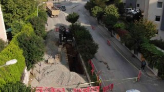 Pendikte kanalizasyon kazısı sırasında insan kemikleri bulundu