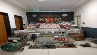 Polis 136 bin doldurulmuş ve boş makaron ele geçirdi
