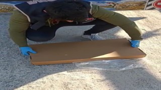 Polisin gerçekleştirdiği dev makaron operasyonu kamerada