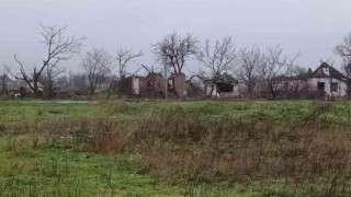 Rusyanın çekildiği kasabadaki yıkım görüntülendi