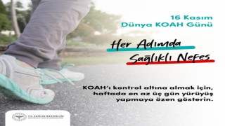 Sağlık Müdürlüğünden KOAH açıklaması