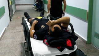 Samsunda Yunus polisleri kaza yaptı: 2 yaralı