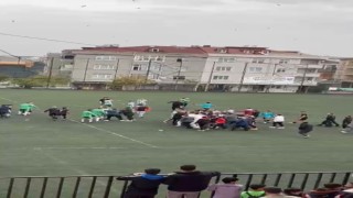 Sancaktepede maç bitti, kavga başladı