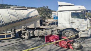 Sarıyerdeki tırın çarptığı motosikletli kurye hayatını kaybetti