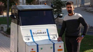 Şehit kardeşi, geri dönüşüm malzemeleriyle elektrikli araç üretti