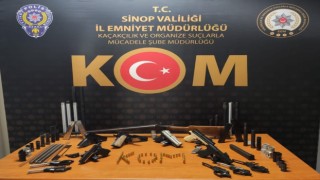 Sinopta kaçak silah imalathanesine baskın: 2 gözaltı