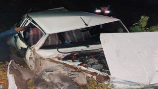 Sinopta otomobil su kanalına düştü: 1 ölü, 1 yaralı
